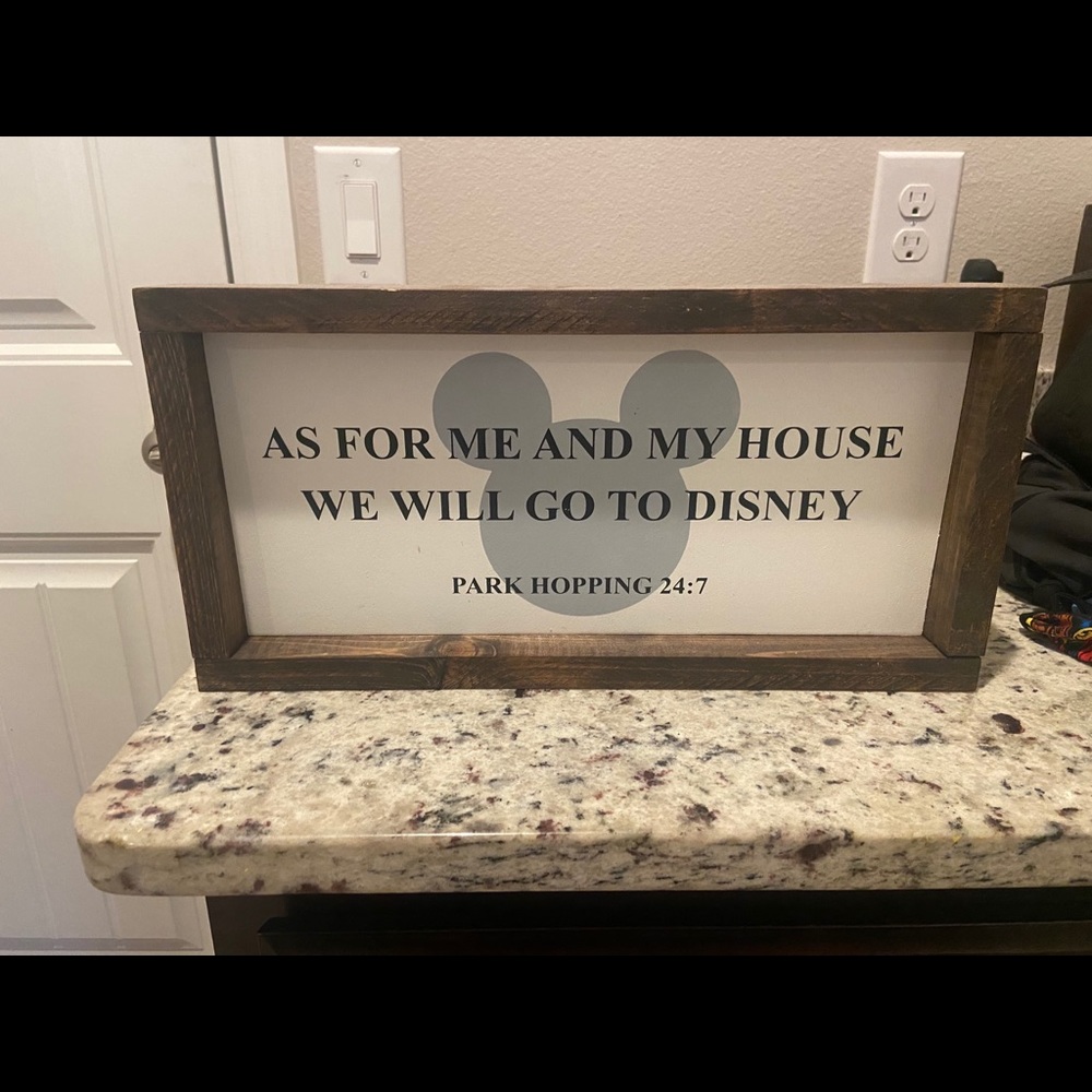 Disney decor sign
